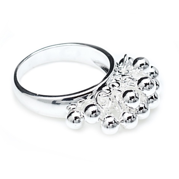 Jewelry - Sterling Silver Filled Cluster Ring